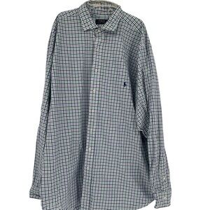 Polo Ralph Lauren Shirt Men’s Plaid Long Sleeve Button up Size 2XLT